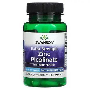 Swanson Zinc Picolinate 50 mg 60 caps 4083 фото