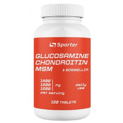 Sporter Glucosamine & Chondroitin + MSM & Boswellia 120 таб 03362 фото