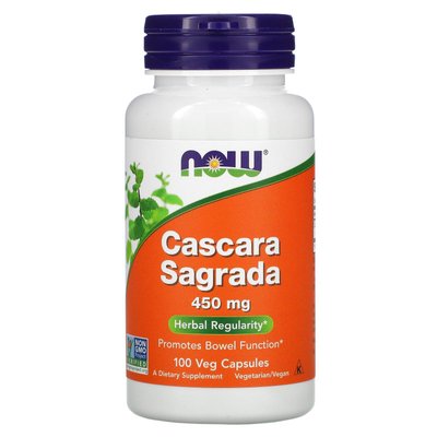 NOW Cascara Sagrada 400 mg 100 капс 001636 фото