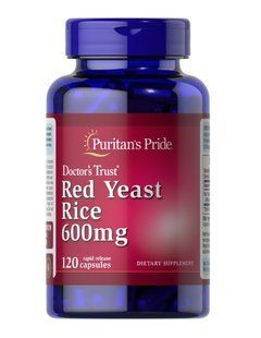 Puritans Pride Red Yeast Rice 600 mg 120 caps 3800 фото