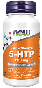 NOW 5-HTP 200 mg 60 caps 3437 фото