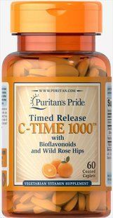Puritans Pride Time Release C-Time 1000 mg 60 capl 3963 фото