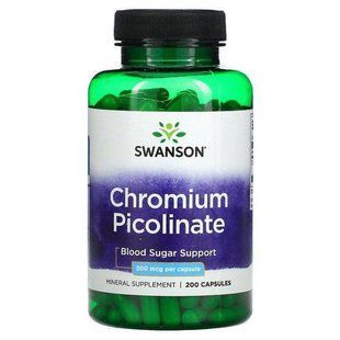 Swanson Chromium Picolinate 200 mcg 200 капс 2135 фото