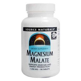 Source Naturals Magnesium Malate 1250 mg 90 tab 3766 фото