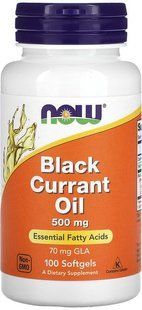 NOW Black Currant Oil 100 softgels 4555 фото