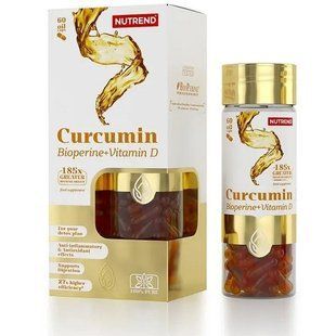 Nutrend Curcumin Bioperine + Vit D 60 гелевых капс 2868 фото