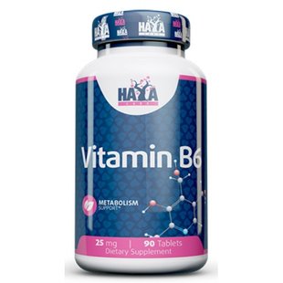 Haya Labs Vitamin B6 25 mg 90 таб 002302 фото