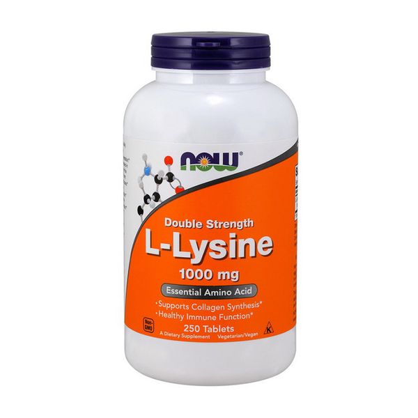 NOW L-Lysine 1000 mg 250 таб 001193 фото