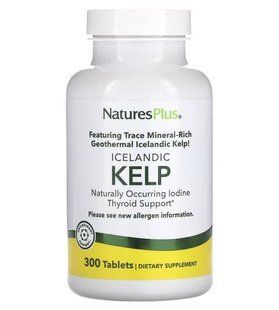 NaturesPlus Kelp 150 mcg 300 tab 4316 фото