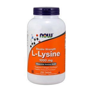 NOW L-Lysine 1000 mg 250 таб 1193 фото