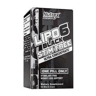 Nutrex Lipo-6 Black Ultra Concentrate Stim Free 60 капс 1869 фото
