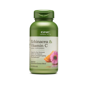 GNC Echinacea & Vitamin C 60 caps 4210 фото