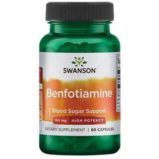 Swanson Benfotiamine 160 mg 60 caps 3878 фото