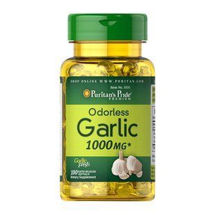 Puritan's Pride Odorless Garlic 500 mg 100 капс 1612 фото
