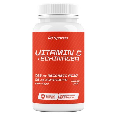 Sporter Vitamin C + Echinacea 60 капс 002442 фото