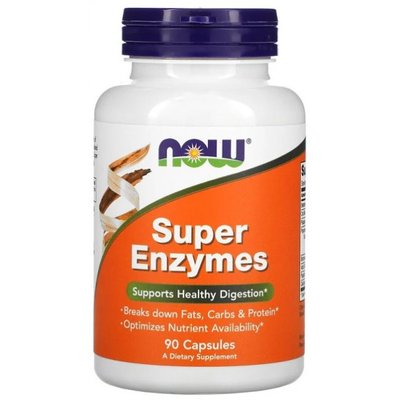 NOW Super Enzymes 90 капс 001883 фото