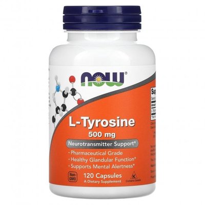 NOW L-Tyrosine 500 mg 120 капс 002686 фото
