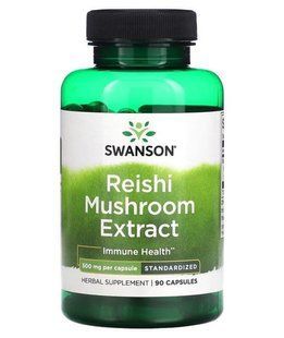 Swanson Reishi Mushroom Extract 500 мг 90 капс 3920 фото