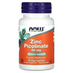 NOW Zinc Picolinate 50 mg 30 caps 3996 фото