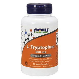 NOW L-Tryptophan 500 mg 60 капс 1197 фото