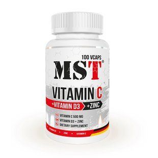 MST Vitamin C 500 + D3 2000 IU + Zinc 100 таб 1845 фото