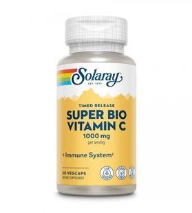 Solaray Super Bio Vitamin C Buffered 1000 mg 60 caps 4202 фото