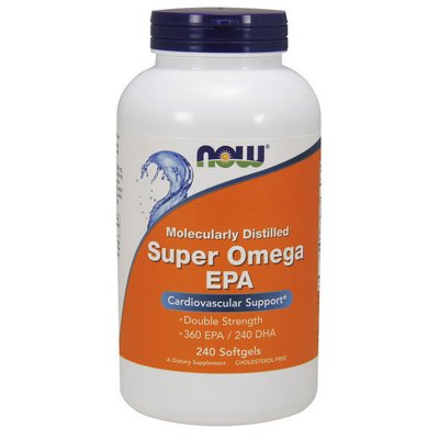 NOW Super Omega-EPA 240 гелевых капсул 001222 фото