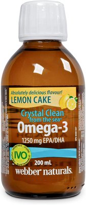 Webber Naturals Liquid Omega-3 1250mg Lemon Cake 200 мл 002950 фото
