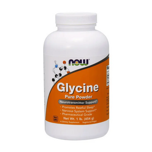 NOW Glycine Pure Powder 454 g 3444 фото