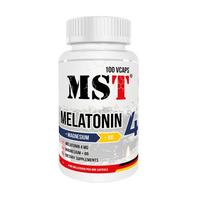 MST Melatonin 4 + Magnesium + B6 100 таб 001747 фото