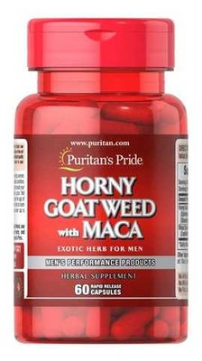 Puritans Pride Horny Goat Weed with Maca 60 капс 002820 фото