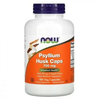 NOW Psyllium Husk 700 mg 180 caps 03327 фото