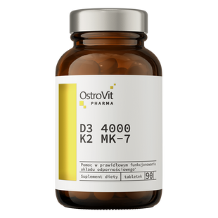 Ostrovit Pharma D3 4000 K2 MK-7 90 tabs 4035 фото