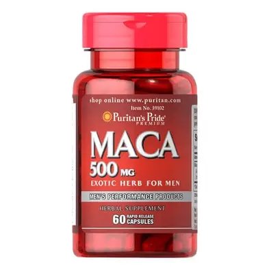 Puritans Pride Maca 500 mg 60 капс 002818 фото